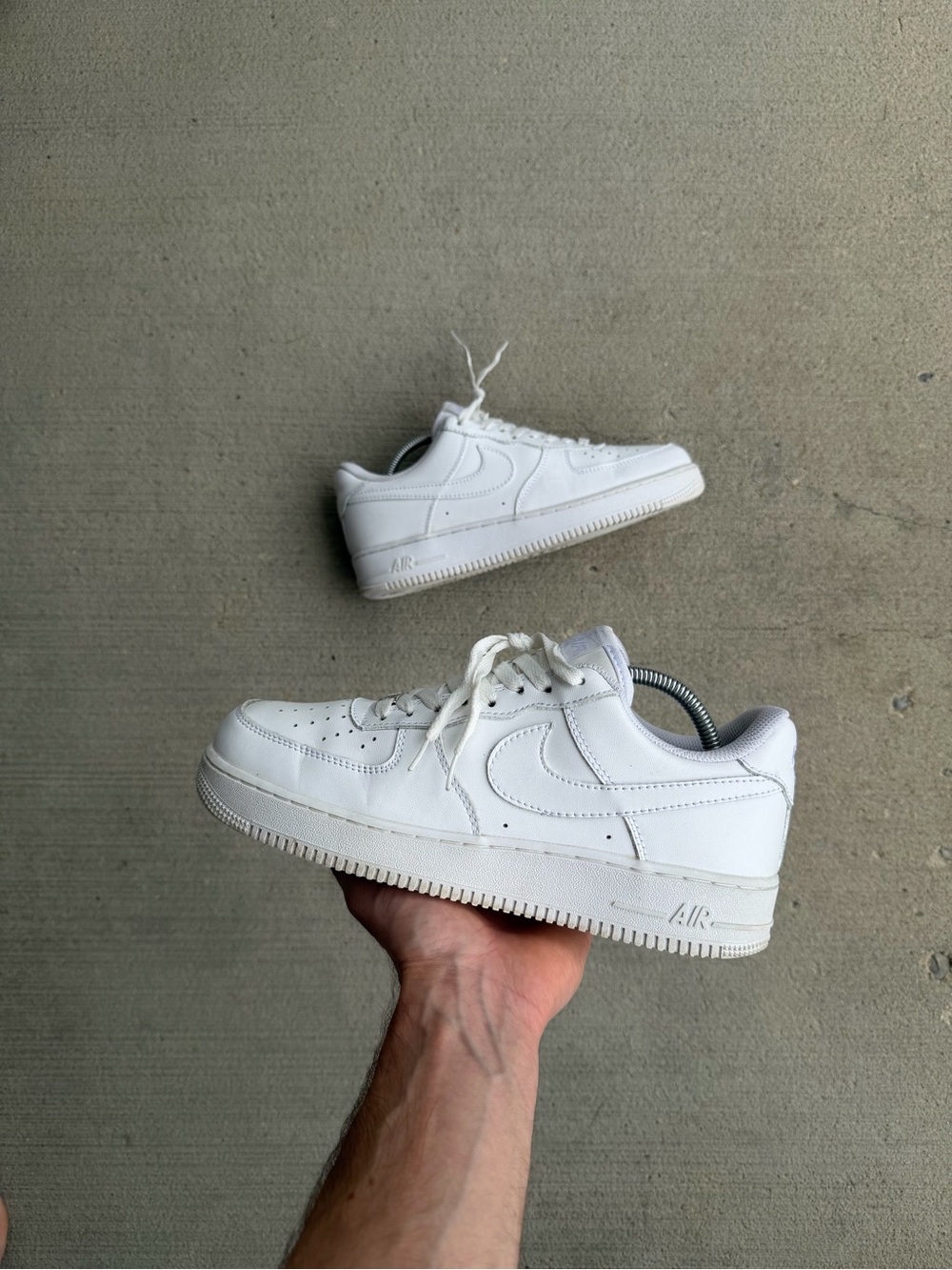Nike Air Force 1 Low Triple White Men's Size 8.5 Sneakers Low Top 315122-111
